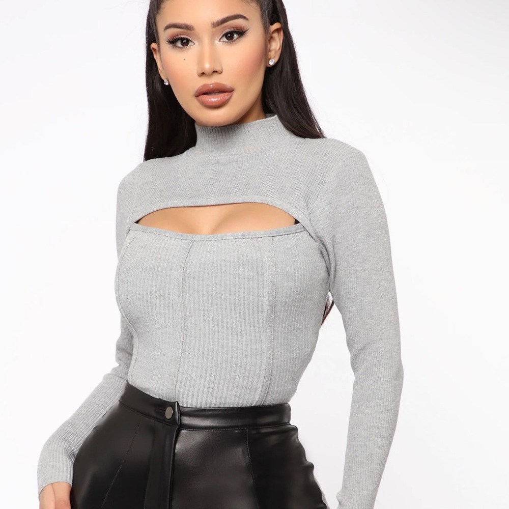 Fashion Nova Corset Sweater ( NEW!!)